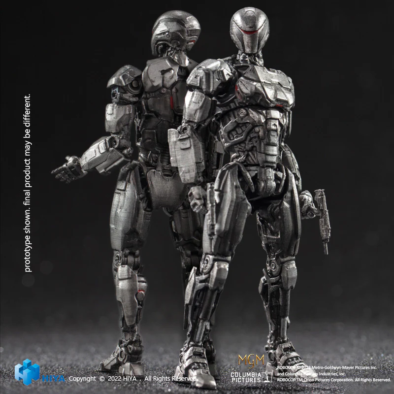 HIYA Exquisite Mini Series 1/18 Scale 4 Inch ROBOCOP 2014 EM208 TWO PACK Action Figure - Image 3