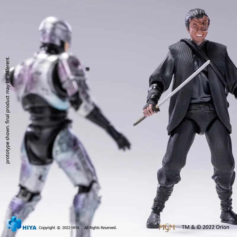 HIYA Exquisite Mini Series 1/18 Scale 4 Inch ROBOCOP3 Robocop VS Otomo 2 Pack Action Figure - Image 10