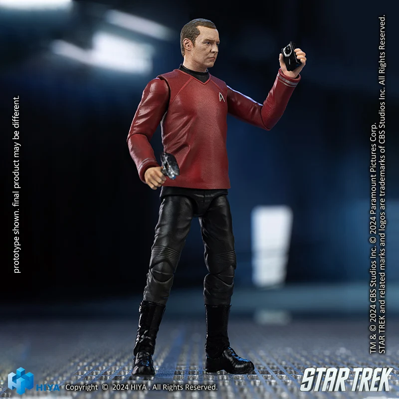 HIYA Exquisite Mini Series 1/18 Scale 4 Inch STAR TREK 2009 Scotty Action Figure - Image 3