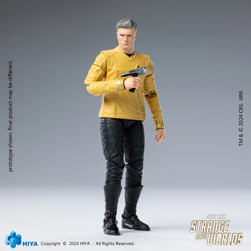 HIYA Exquisite Mini Series 1/18 Scale 4 Inch Star Trek Strange New Worlds Pike Action Figure - Image 9