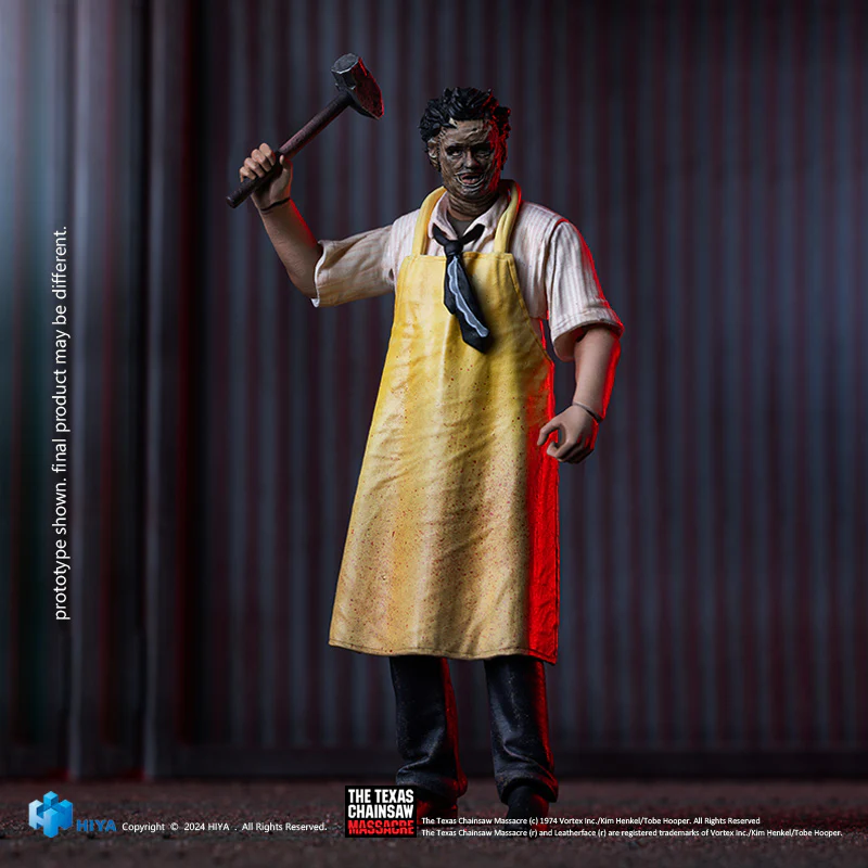 HIYA Exquisite Mini Series 1/18 Scale 4 Inch Texas Chainsaw Massacre 1974 LeatherFace - Killing Mask Standard Ver. Action Figure - Image 5