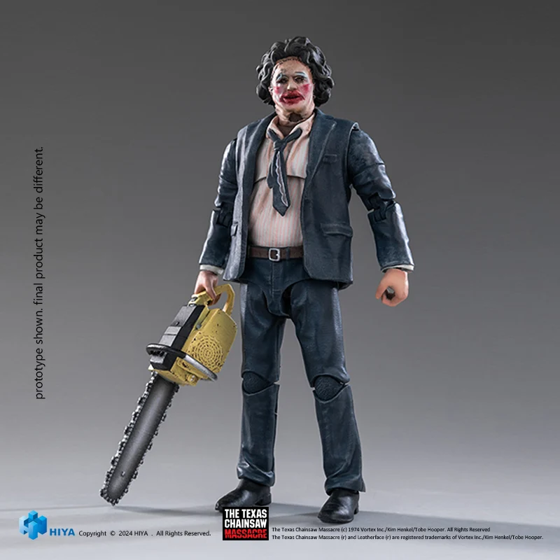 HIYA Exquisite Mini Series 1/18 Scale 4 Inch Texas Chainsaw Massacre 1974 LeatherFace - Pretty Woman Mask Action Figure - Image 12