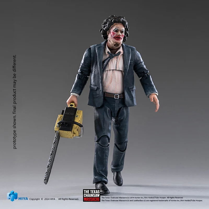 HIYA Exquisite Mini Series 1/18 Scale 4 Inch Texas Chainsaw Massacre 1974 LeatherFace - Pretty Woman Mask Action Figure - Image 15