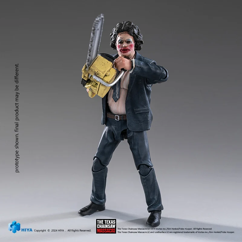 HIYA Exquisite Mini Series 1/18 Scale 4 Inch Texas Chainsaw Massacre 1974 LeatherFace - Pretty Woman Mask Action Figure - Image 16