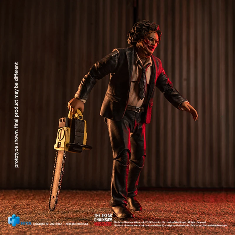 HIYA Exquisite Mini Series 1/18 Scale 4 Inch Texas Chainsaw Massacre 1974 LeatherFace - Pretty Woman Mask Action Figure - Image 2