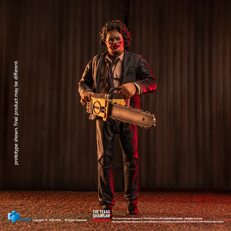 HIYA Exquisite Mini Series 1/18 Scale 4 Inch Texas Chainsaw Massacre 1974 LeatherFace - Pretty Woman Mask Action Figure - Image 3