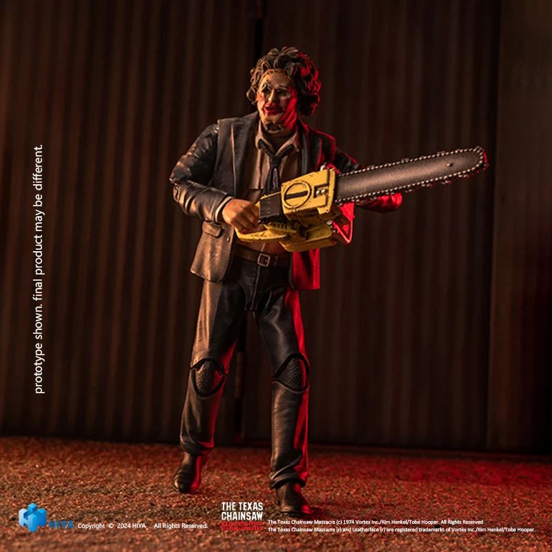 HIYA Exquisite Mini Series 1/18 Scale 4 Inch Texas Chainsaw Massacre 1974 LeatherFace - Pretty Woman Mask Action Figure - Image 4
