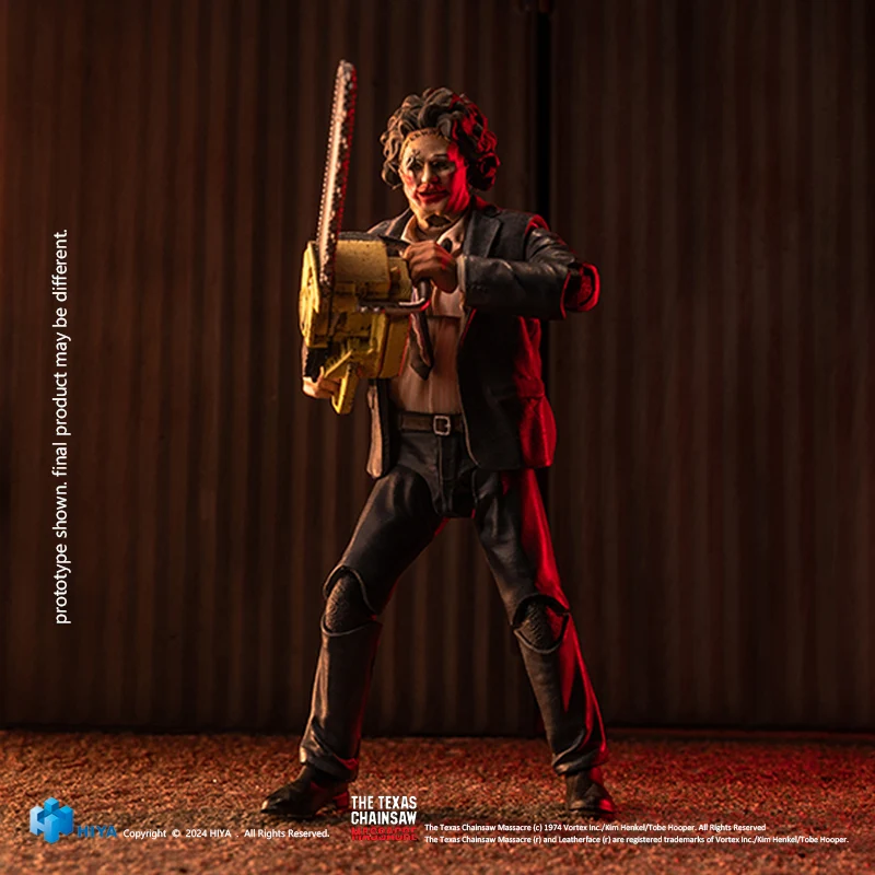 HIYA Exquisite Mini Series 1/18 Scale 4 Inch Texas Chainsaw Massacre 1974 LeatherFace - Pretty Woman Mask Action Figure - Image 5