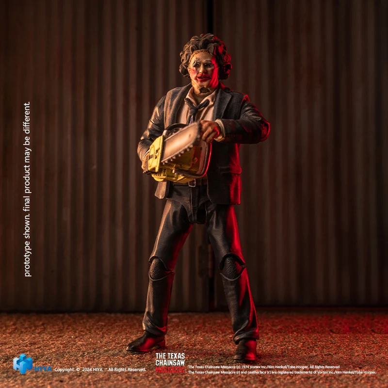 HIYA Exquisite Mini Series 1/18 Scale 4 Inch Texas Chainsaw Massacre 1974 LeatherFace - Pretty Woman Mask Action Figure - Image 7
