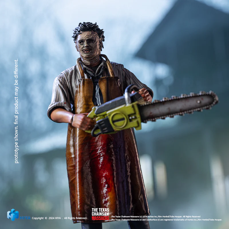 HIYA Exquisite Mini Series 1/18 Scale 4 Inch Texas Chainsaw Massacre LeatherFace - Killing Mask Action Figure - Image 4