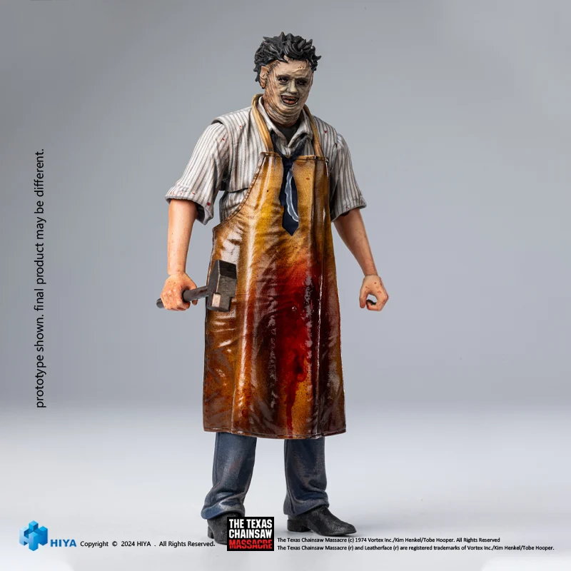 HIYA Exquisite Mini Series 1/18 Scale 4 Inch Texas Chainsaw Massacre LeatherFace - Killing Mask Action Figure - Image 9