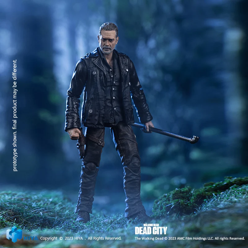 HIYA Exquisite Mini Series 1/18 Scale 4 Inch The Walking Dead Dead City Negan Action Figure - Image 2