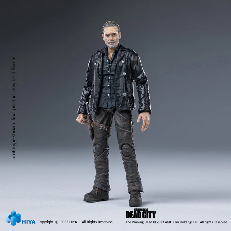 HIYA Exquisite Mini Series 1/18 Scale 4 Inch The Walking Dead Dead City Negan Action Figure - Image 7