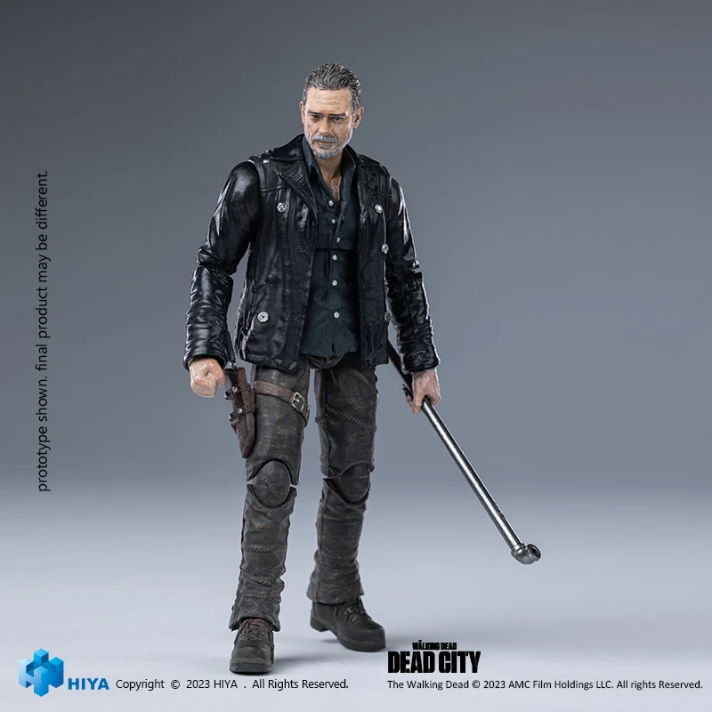 HIYA Exquisite Mini Series 1/18 Scale 4 Inch The Walking Dead Dead City Negan Action Figure - Image 8