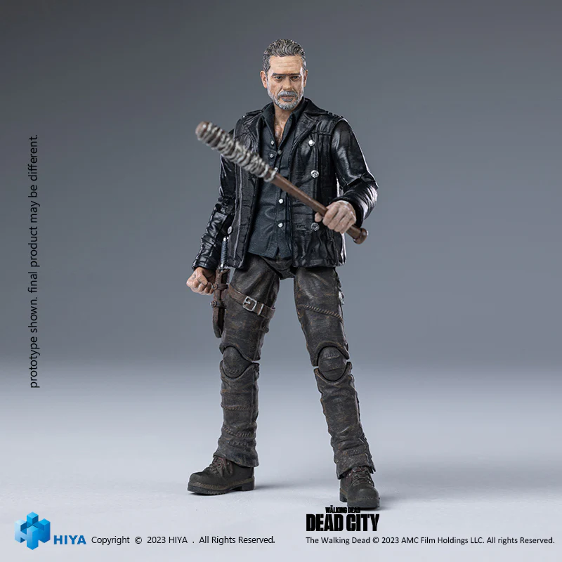 HIYA Exquisite Mini Series 1/18 Scale 4 Inch The Walking Dead Dead City Negan Action Figure - Image 9