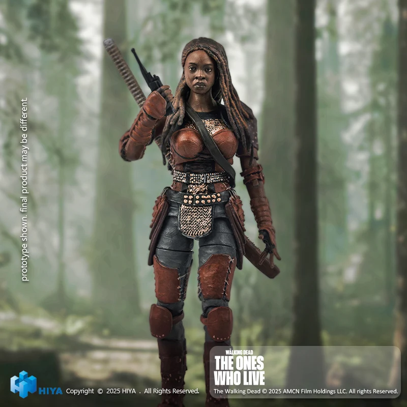 HIYA Exquisite Mini Series 1/18 Scale 4 Inch The Walking Dead The Ones Who Lived Michonne Action Figure - Image 4