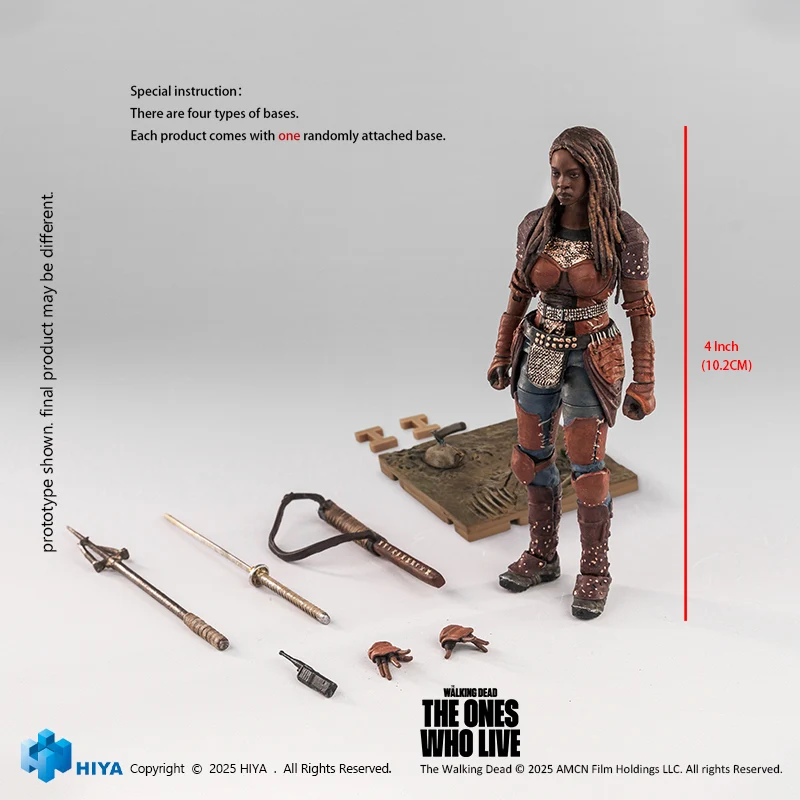 HIYA Exquisite Mini Series 1/18 Scale 4 Inch The Walking Dead The Ones Who Lived Michonne Action Figure - Image 6