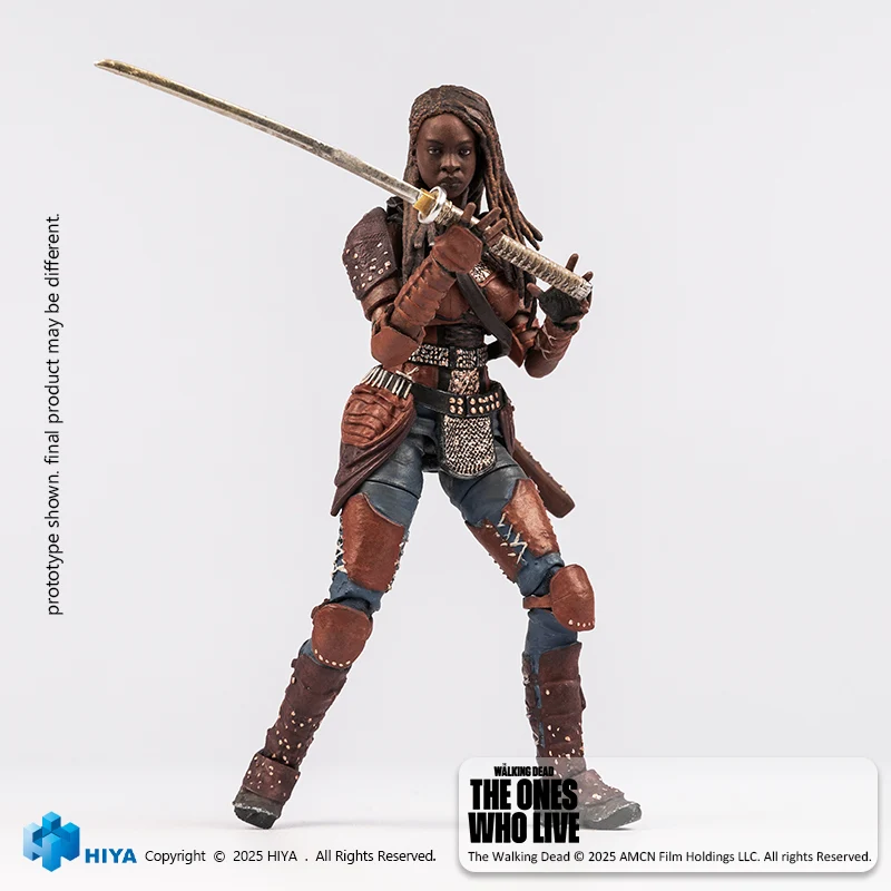 HIYA Exquisite Mini Series 1/18 Scale 4 Inch The Walking Dead The Ones Who Lived Michonne Action Figure - Image 8