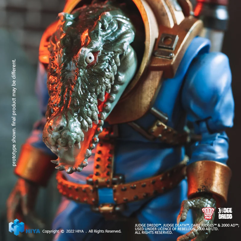 HIYA Exquisite Mini Series 1/18 Scale 5 Inch JUDGE DREDD Klegg Mercenarise Action Figure - Image 4