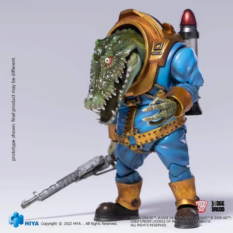 HIYA Exquisite Mini Series 1/18 Scale 5 Inch JUDGE DREDD Klegg Mercenarise Action Figure - Image 7