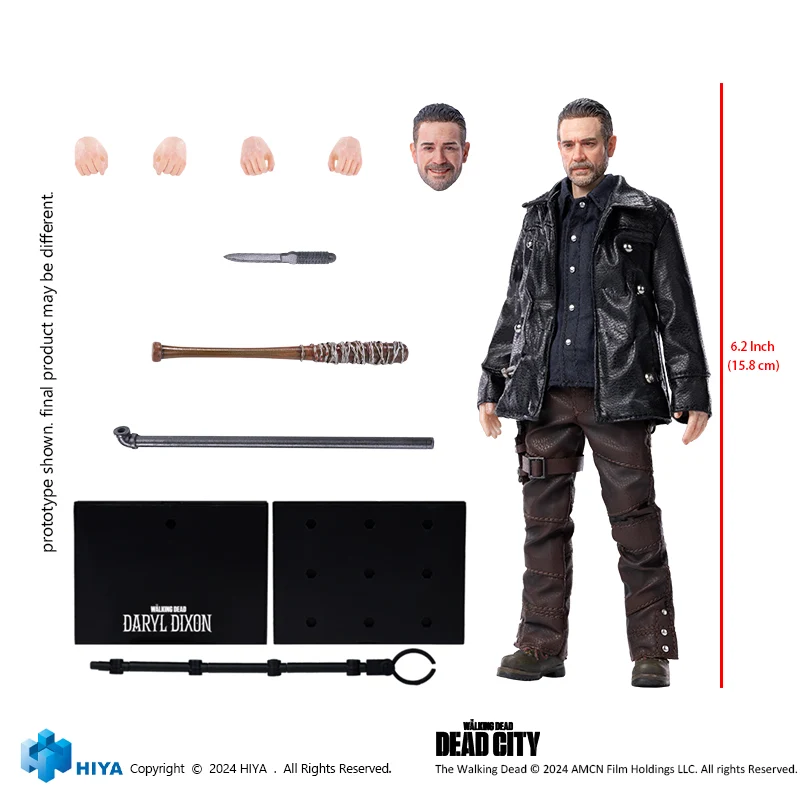 HIYA Exquisite Super Series 1/12 Scale 6 Inch The Walking Dead  Dead City Negan Action Figure - Image 8