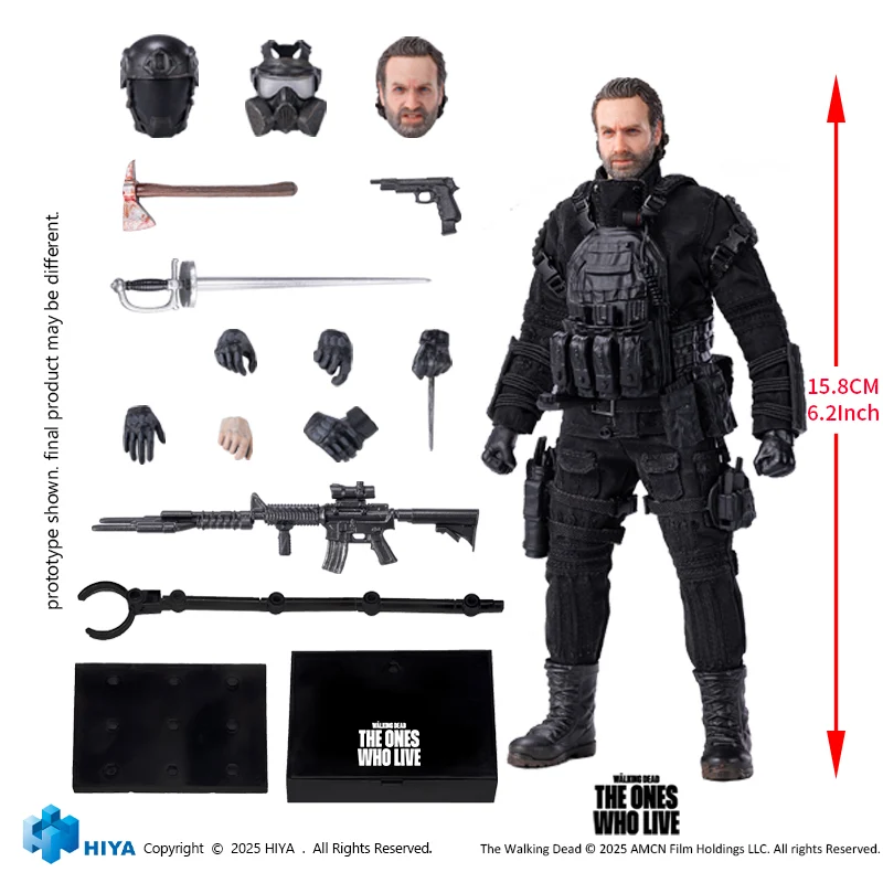 HIYA Exquisite Super 1/12 Scale 6 Inch The Walking Dead The Ones Who Lived Rick Action Figure - Image 6