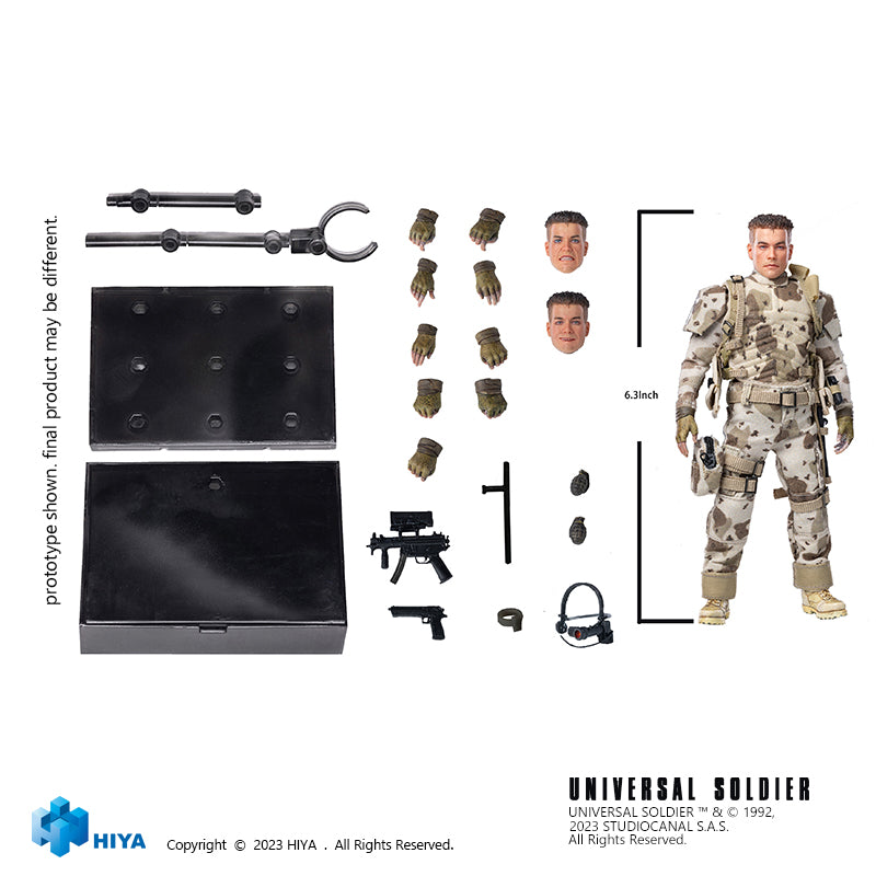 HIYA Exquisite Super Series 1/12 Scale 6 Inch Universal Soldier Luc Deveraux Action Figure - Image 7