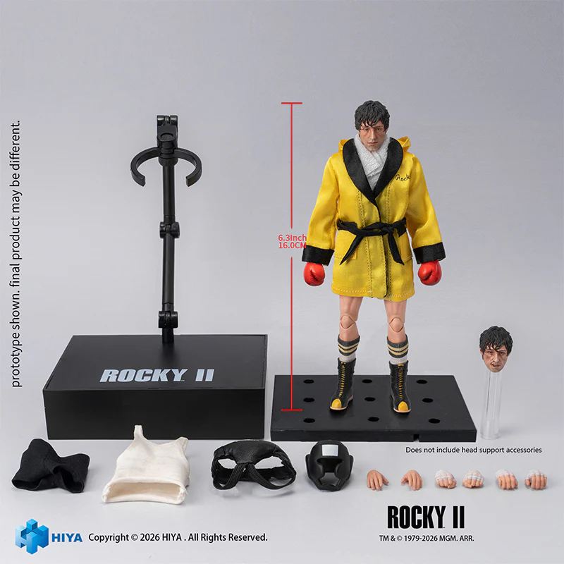 HIYA Exquisite Super Series 1/12 Scale 6.3 Inch Rocky II Rocky Boxer Version Action Figure - Image 9