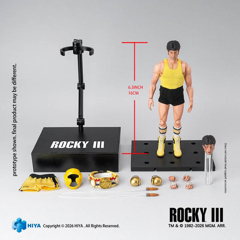 HIYA Exquisite Super Series 1/12 Scale 6.3 Inch Rocky III Rocky Boxer Version Action Figure - Image 12