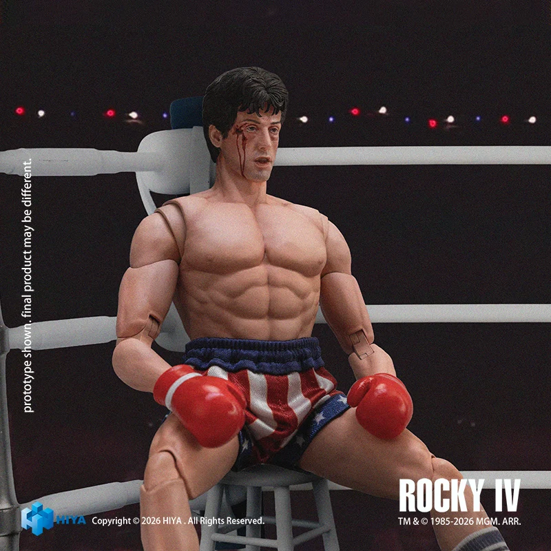 HIYA Exquisite Super Series 1/12 Scale 6.3 Inch Rocky IV Rocky Boxer Version Action Figure - Image 5
