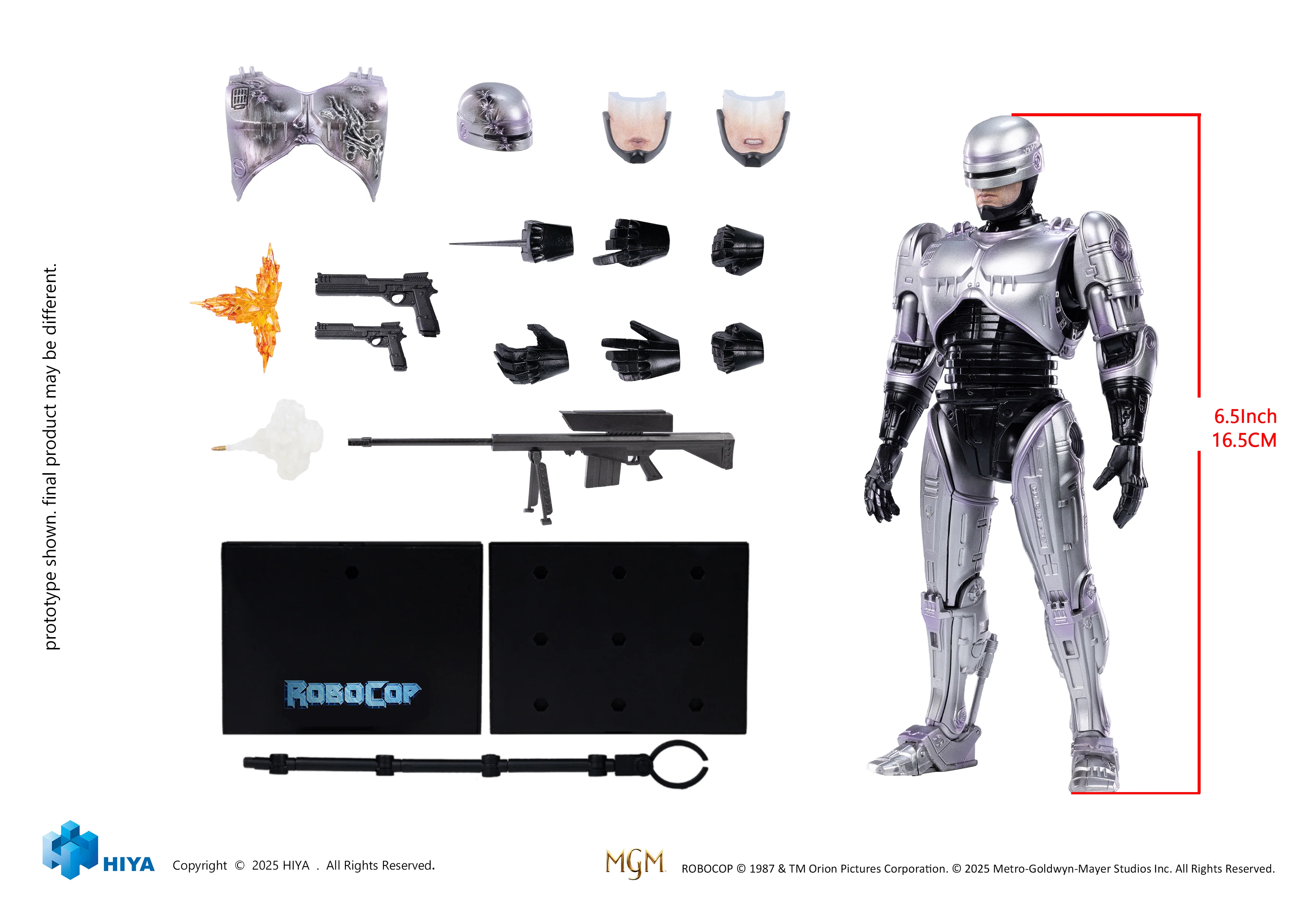 HIYA Exquisite Super Series 1/12 Scale 6.5 Inch ROBOCOP 1 Robocop  Action Figure - Image 8