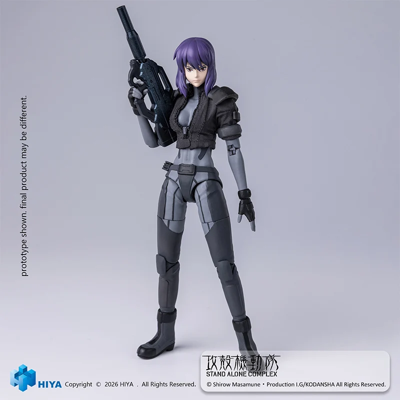 HIYA Exquisite Super Series 1/12 Scale 6 Inch GHOST IN THE SHELL Stand Alone Complex Kusanagi Motoko Battle Suit Version Action Figure - Image 7