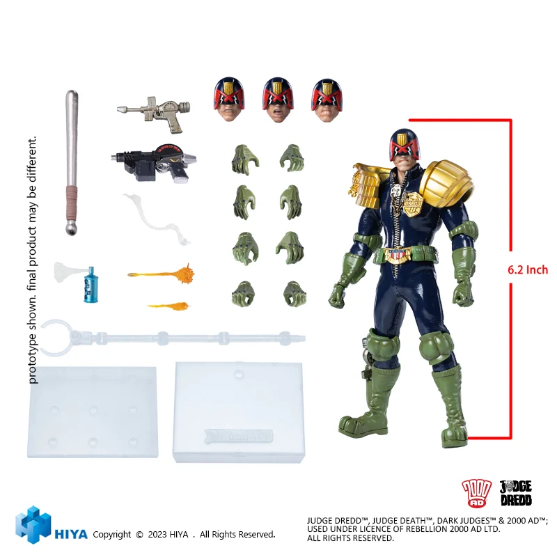 HIYA Exquisite Super Series 1/12 Scale 6 Inch JUDGE DREDD JUDGE DREDD  Action Figure - Image 13