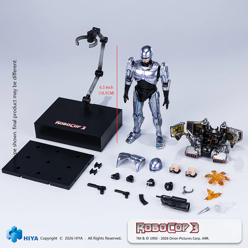 HIYA Exquisite Super Series 1/12 Scale 6 Inch RoboCop 3 RoboCop Action Figure - Image 11