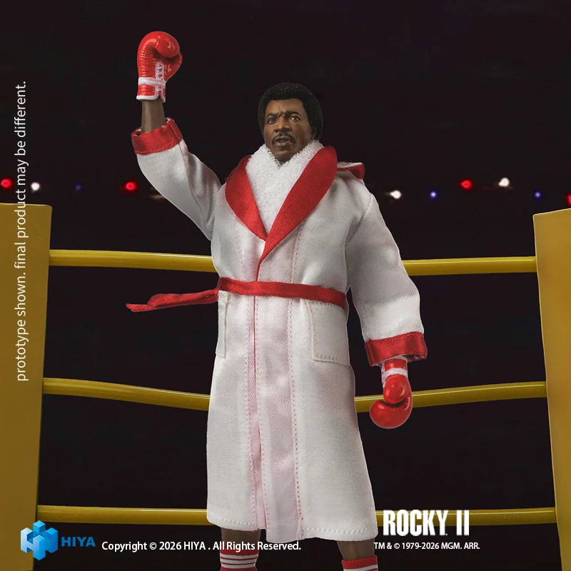 HIYA Exquisite Super Series 1/12 Scale 6 Inch Rocky II Apollo Action Figure - Image 3