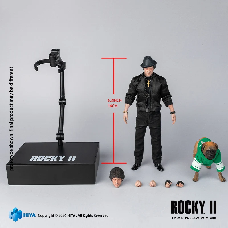 HIYA Exquisite Super Series 1/12 Scale 6 Inch Rocky II Rocky Action Figure - Image 6