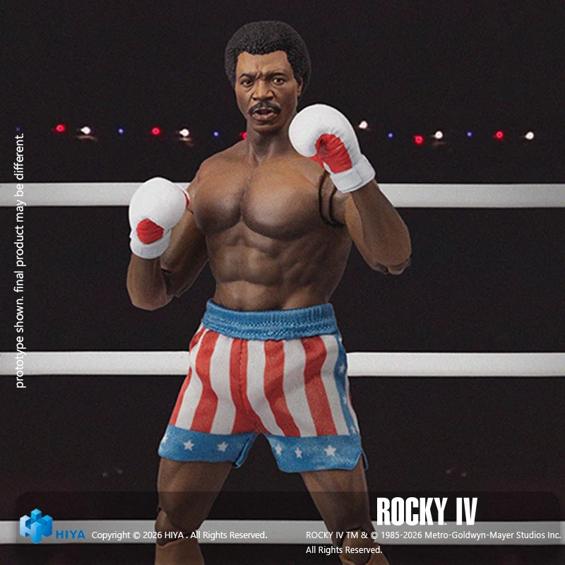HIYA Exquisite Super Series 1/12 Scale 6 Inch Rocky IV Apollo Action Figure - Image 4