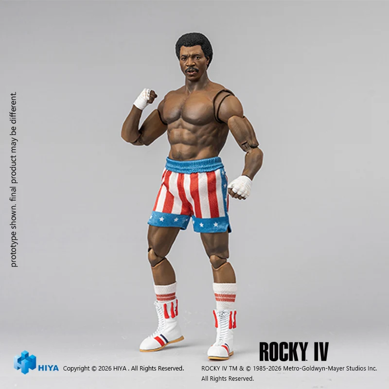 HIYA Exquisite Super Series 1/12 Scale 6 Inch Rocky IV Apollo Action Figure - Image 6