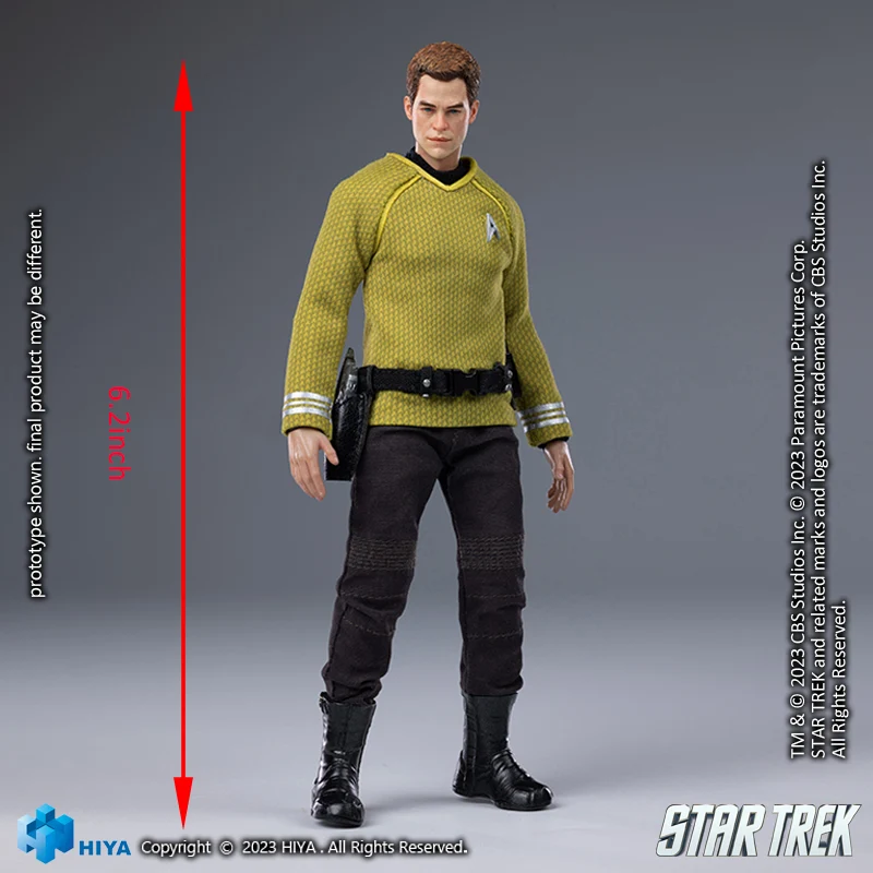 HIYA Exquisite Super Series 1/12 Scale 6 Inch STAR TREK 2009 Kirk Action Figure - Image 10