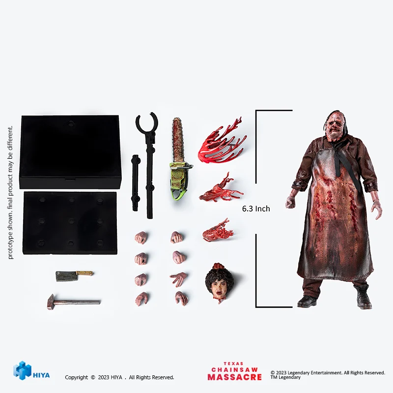 HIYA Exquisite Super Series 1/12 Scale 6 Inch Texas Chainsaw Massacre 2022 Leatherface Slaughter Ver. Action Figure - Image 6