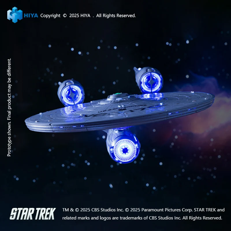 HIYA REPLICAart Series None Scale 15 Inch Star Trek 2009 USS Enterprise NCC-1701 Light Up Starship - Image 3