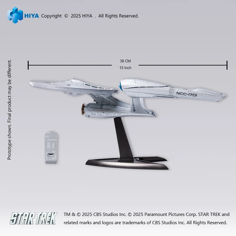 HIYA REPLICAart Series None Scale 15 Inch Star Trek 2009 USS Enterprise NCC-1701 Light Up Starship - Image 6